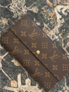 Louis Vuitton Brown and Tan Monogram Continental Wallet